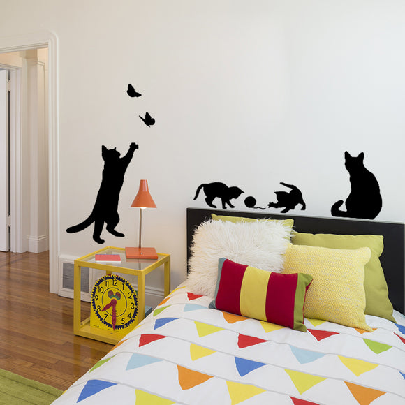 Playful Cat Wall Decals