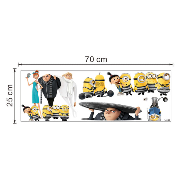 Funny Minions Wall Sticker