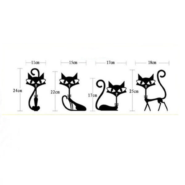 Black Fashion Cat Stickers