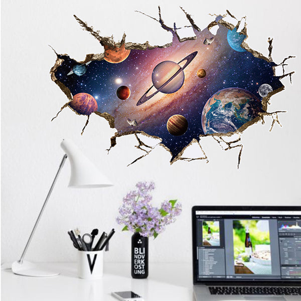 Removable 3D Planet Wall Sticker
