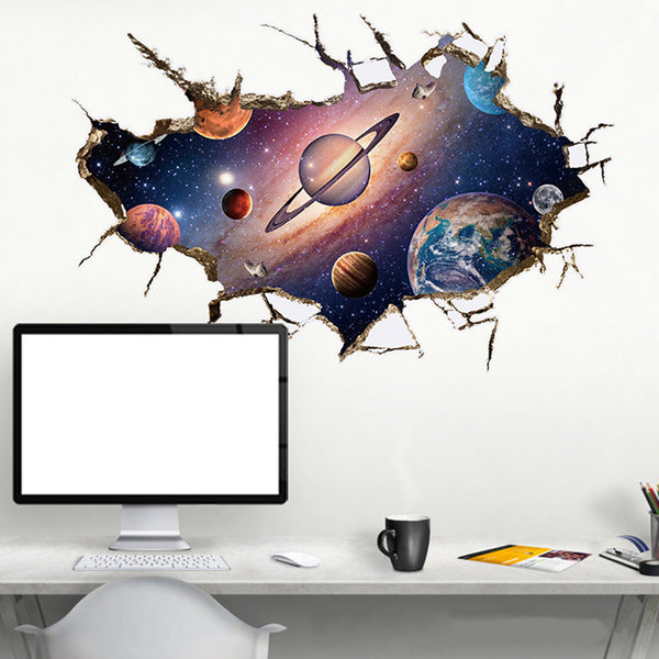 Removable 3D Planet Wall Sticker