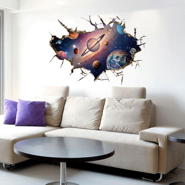 Removable 3D Planet Wall Sticker