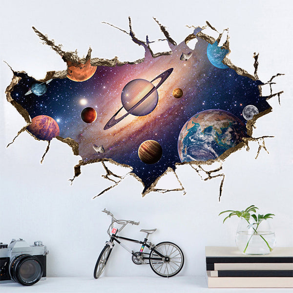 Removable 3D Planet Wall Sticker