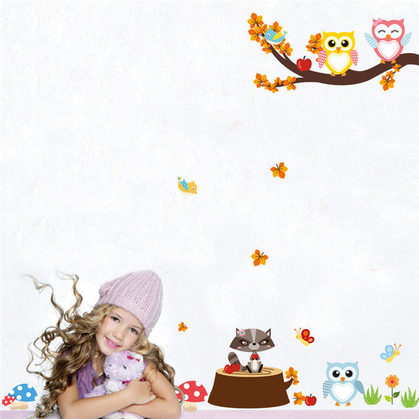 Tree with Animals Wall Sticker