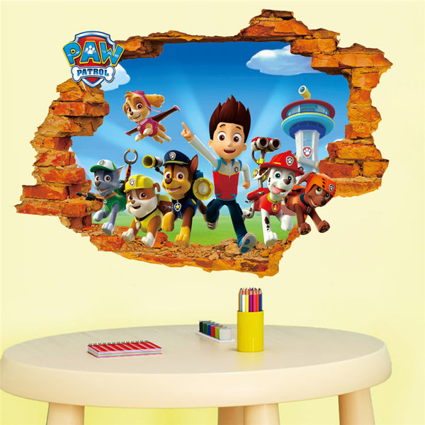 Paw Patrol 3D Vinyl Art Decals