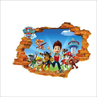 Paw Patrol 3D Vinyl Art Decals