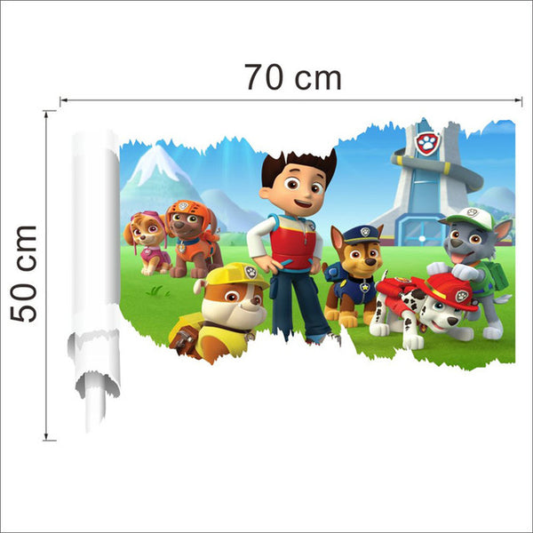 Paw Patrol 3D Vinyl Art Decals