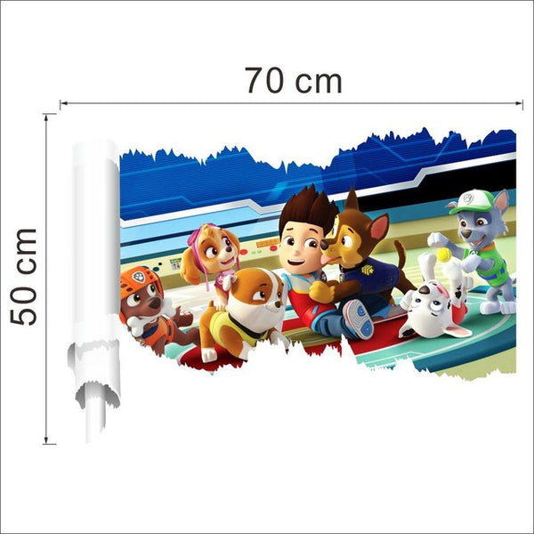 Paw Patrol 3D Vinyl Art Decals