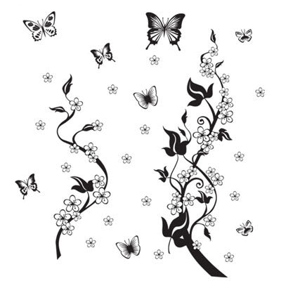 Black Vine Wall Sticker