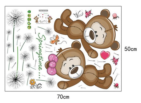 Brown Bears Wall Sticker