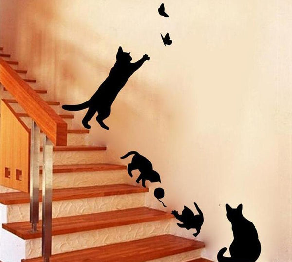Playful Cat Wall Decals