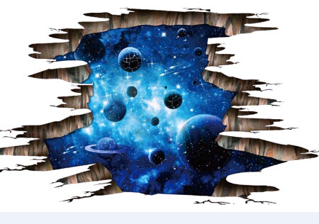 Outer Space 3D Wall Decal