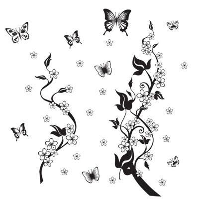 Black Vine Wall Sticker