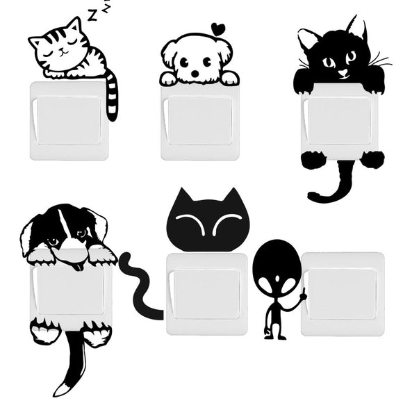 Funny Pet Switch Stickers