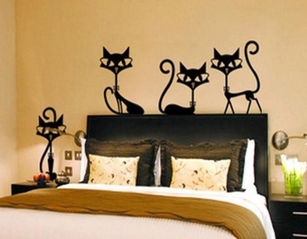 Black Fashion Cat Stickers